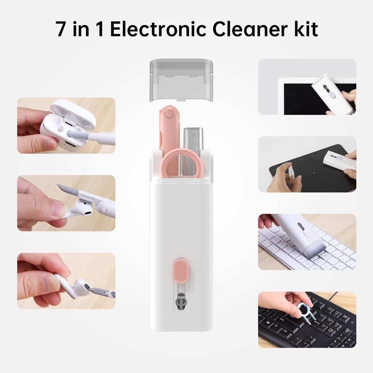 7-in-1 Ultimate Gadget Cleaning Kit (Laptop, Phone & Earbuds)