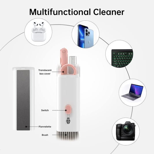 7-in-1 Ultimate Gadget Cleaning Kit (Laptop, Phone & Earbuds)
