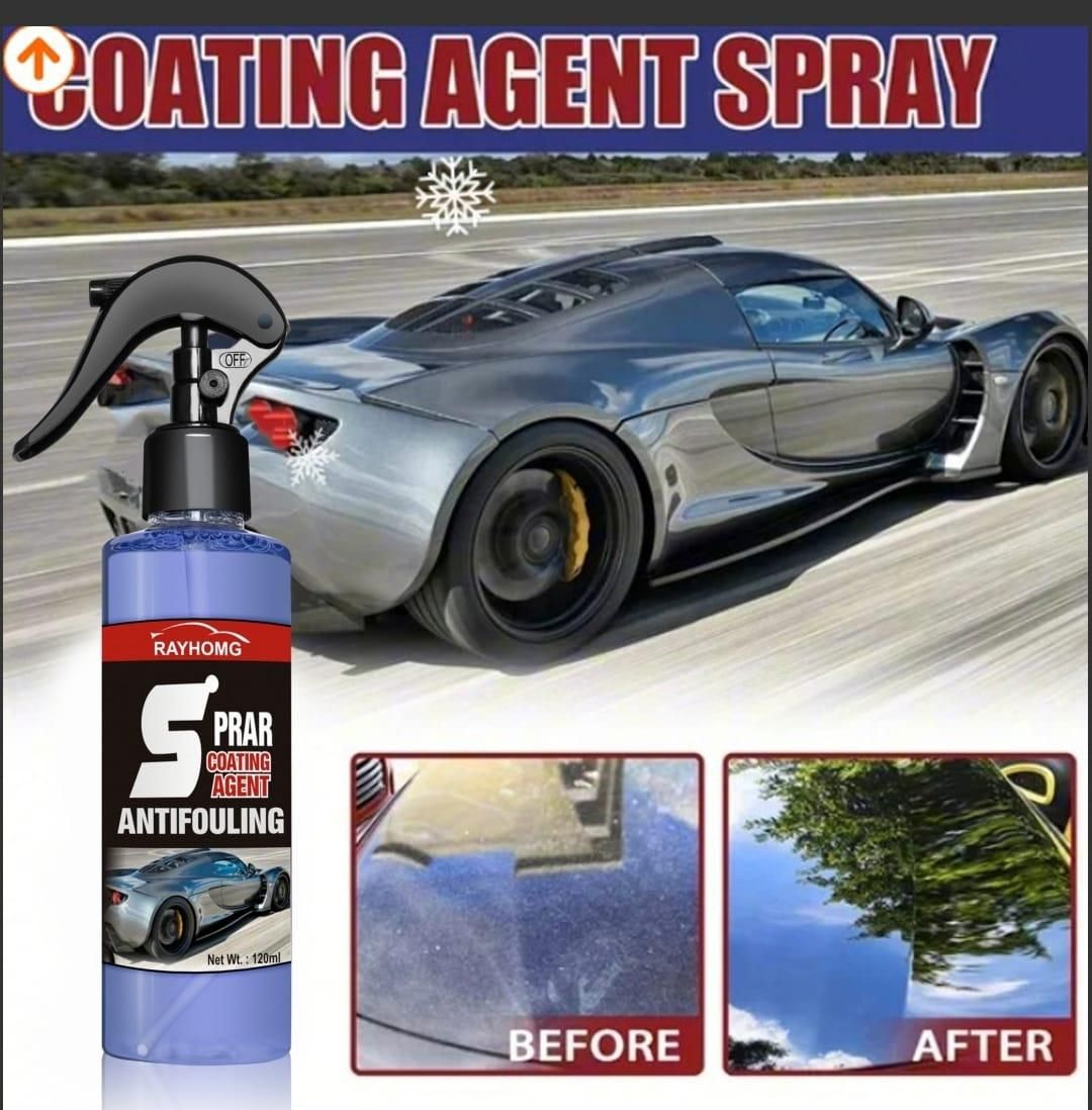 3-in-1 High Protection Car Coating Spray (Pack of 2) - Hydrophobic Polish & Shine
