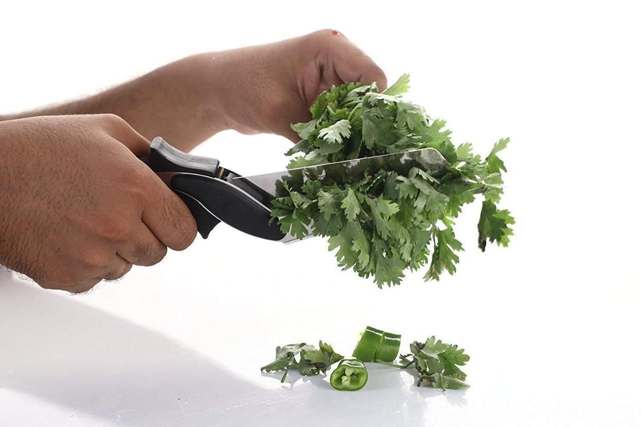 2-in-1 Smart Vegetable Cutter & Knife (Stainless Steel)
