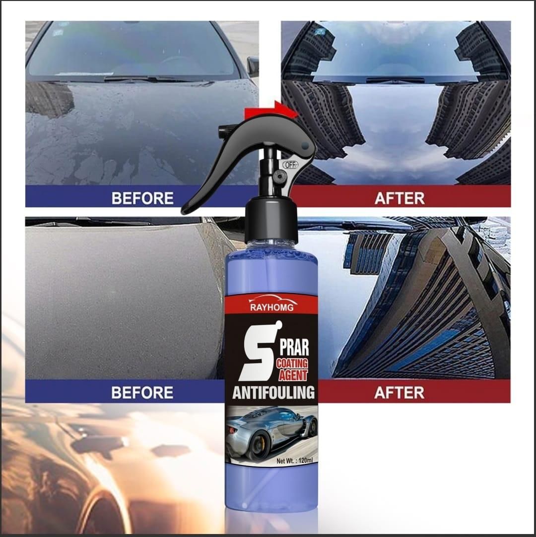 3-in-1 High Protection Car Coating Spray (Pack of 2) - Hydrophobic Polish & Shine