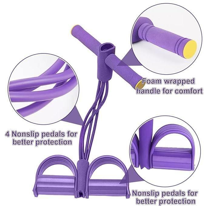 4-Tube Latex Tummy Trimmer & Resistance Band