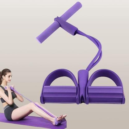 4-Tube Latex Tummy Trimmer & Resistance Band