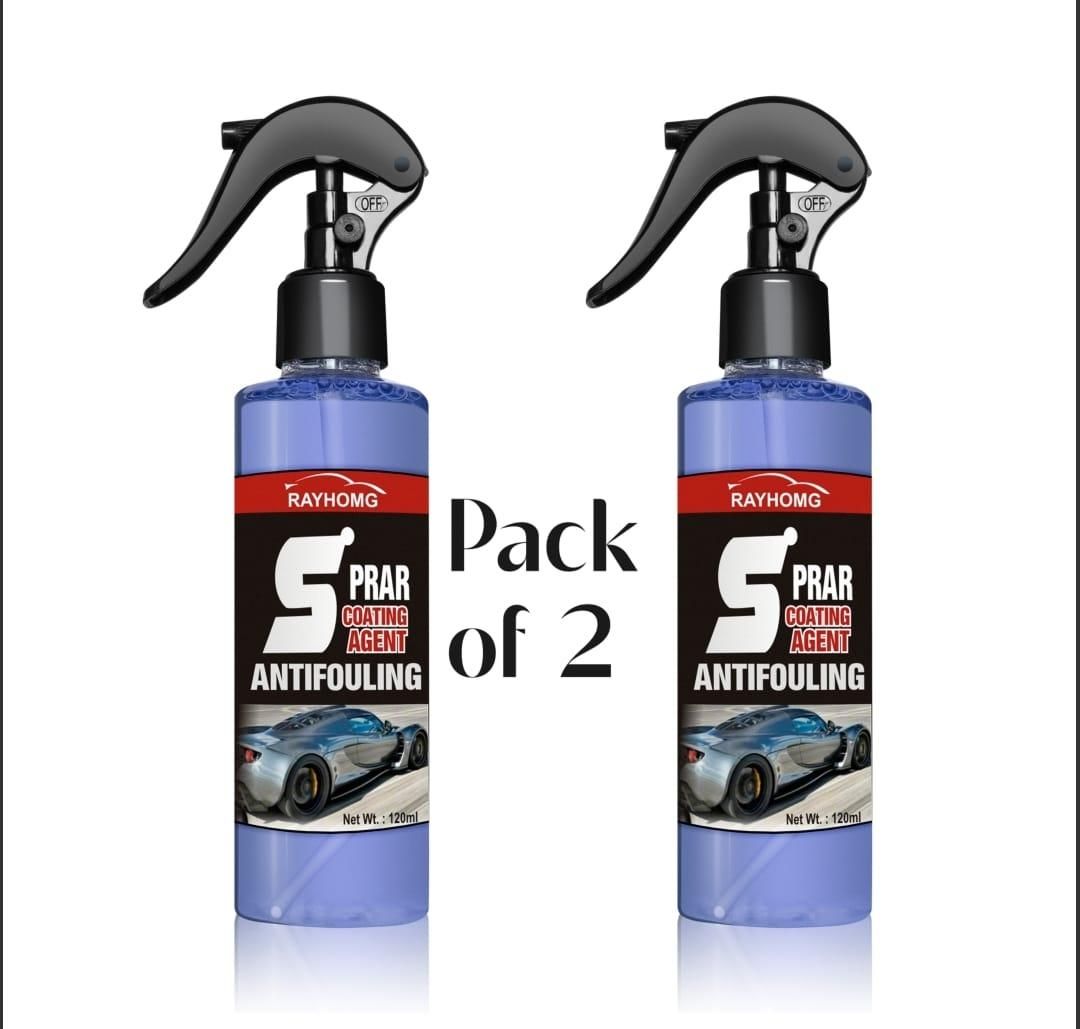 3-in-1 High Protection Car Coating Spray (Pack of 2) - Hydrophobic Polish & Shine